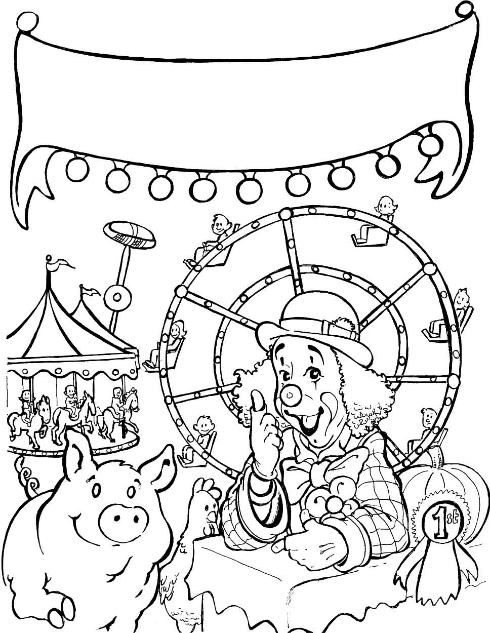 fair coloring pages - photo #1